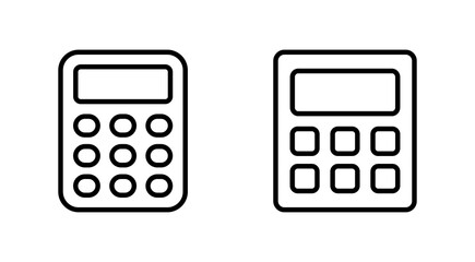 Calculator icon set. Accounting calculator icon. calculator vector