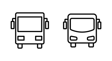 Bus icon set. bus vector icon