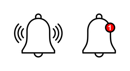 Bell Icon set. Notification icon for your web site design