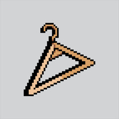 Pixel art illustration Hanger. Pixelated Hanger. Fashion Hanger pixelated for the pixel art game and icon for website and video game. old school retro.