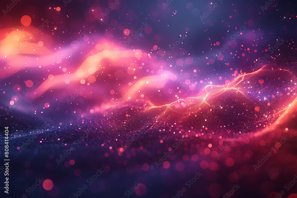 Poster abstract background with dark red, purple, and orange lines, creating a dynamic and vibrant design