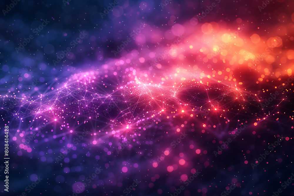 Poster abstract background with dark red, purple, and orange lines, creating a dynamic and vibrant design