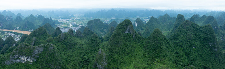 Fototapeta premium Beautiful landscape of yangshuo county,China