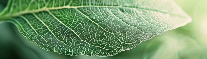 leaf veins complicated organization of veins on a clear leaf