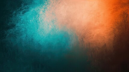 A blue and orange background with a textured, abstract look. The background has a textured, abstract look, which gives it a sense of depth and movement