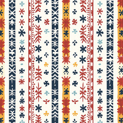 Floral seamless patterns for vintage fabric, wallpaper, and textile designs
