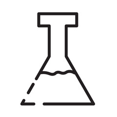 Beaker Laboratory Science Line Icon