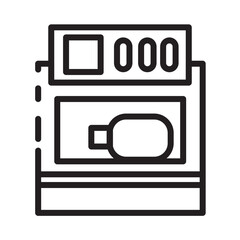 Analysis Laboratory Machine Line Icon