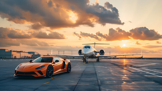 Luxury Transportation, High-end Travel, Tarmac