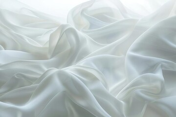 Obraz premium Smooth white abstract background, symbolizing purity and simplicity in design