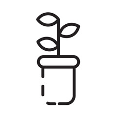 Genetic Biology Plant Line Icon