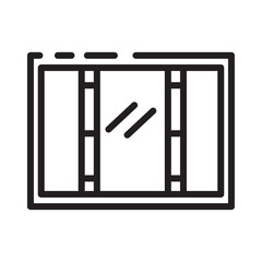 Industry Outdoors Window Line Icon