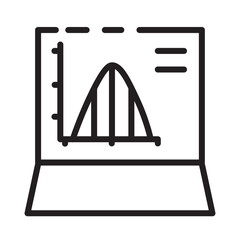 Online Graph Web Line Icon