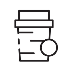 Cleaning Glass Soup Line Icon