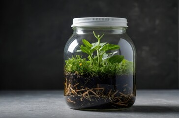 Terrarium in a Jar