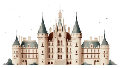 Fototapeta premium PNG Chateaux architecture building castle.