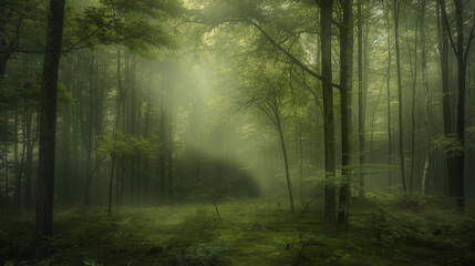 green forest beautiful landscape 