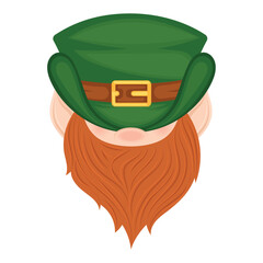 St Patricks day Irish elf character cartoon Vector illustration