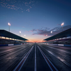 When Dusk Meets Speed: Anticipation at a Race-track Under a Blue-Tinted Sky