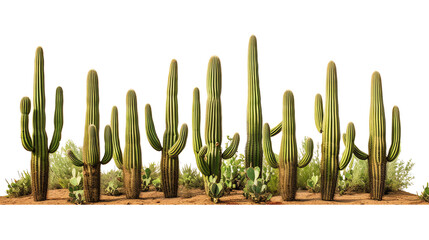 Saguaro Cacti in the Arizona Desert