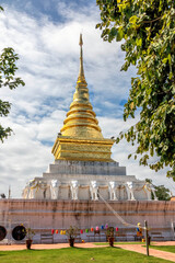 Stupa, Wat Phra That Chang Kham Worawihan, Nan, Thailand