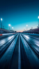 When Dusk Meets Speed: Anticipation at a Race-track Under a Blue-Tinted Sky