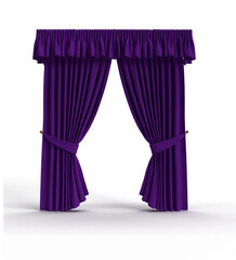 Curtain stage purple violet color waving texture object icon texture design textile abstract velvet...