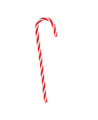 Christmas candy cane isolated