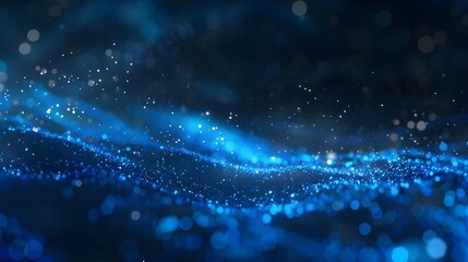 Blue technology particle background 