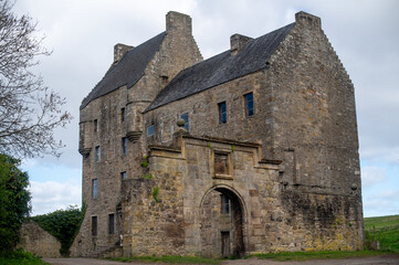 Exterior of Midhope Castle, Scotland, UK