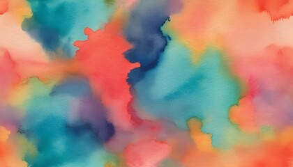 A watercolor wash in bold and vibrant colors for a upscaled 5