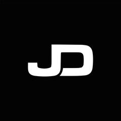 JD logo. JD set , J D design. White JD letter. JD, J D letter logo design. Initial letter JD letter logo set, linked circle uppercase monogram logo. J D letter logo vector design.