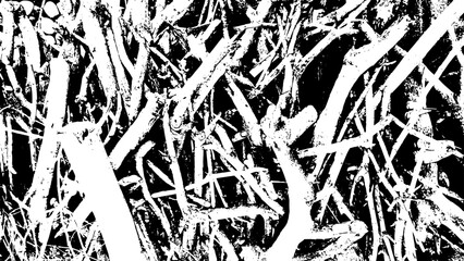 2-65. Tree branch texture effect - illustration old wood black and white vector texture.