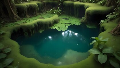 A hidden pool of water teeming with life upscaled 5