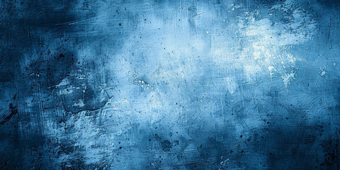 Obraz premium grunge blue wall background, Art Abstract Grunge Texture, Rough grainy concrete wall surface texture., Blue Stucco Wall Background, banner