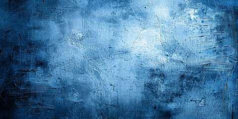 Obraz premium grunge blue wall background, Art Abstract Grunge Texture, Rough grainy concrete wall surface texture., Blue Stucco Wall Background, banner