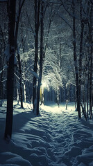  Enchanted Winter Forest Path