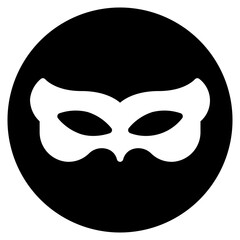 eye mask glyph icon