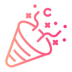 poppers gradient icon