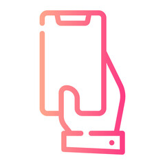smartphone gradient icon