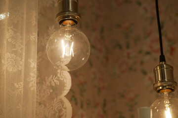 lighting decor. bulb with warm white light 