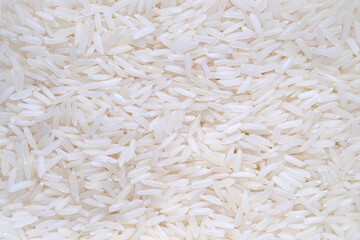 Top view raw rice, Healthy food. Close up, high resolution product