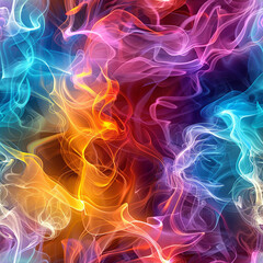 Fototapeta premium Colorful Swirls of Purple, Pink, and Blue Creating an Ethereal Atmosphere