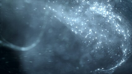 Elegant Silvery Abstract Particle Flow Decorative Background