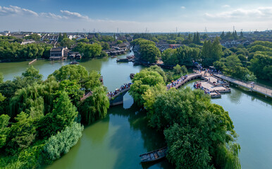 Scenery of Wuzhen Ancient Town, Tongxiang City, Jiaxing City, China