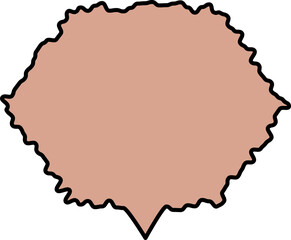 Balloon textbox vector shape