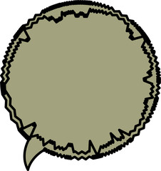 Balloon textbox vector shape