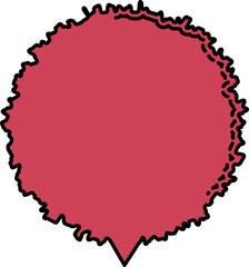 Balloon textbox vector shape