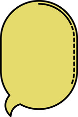 Balloon textbox vector shape