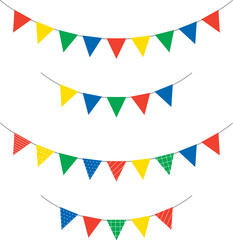 可愛いフラッグイラスト素材